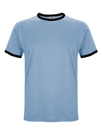 TEES/Ringer tee/T-09_powder blue navy